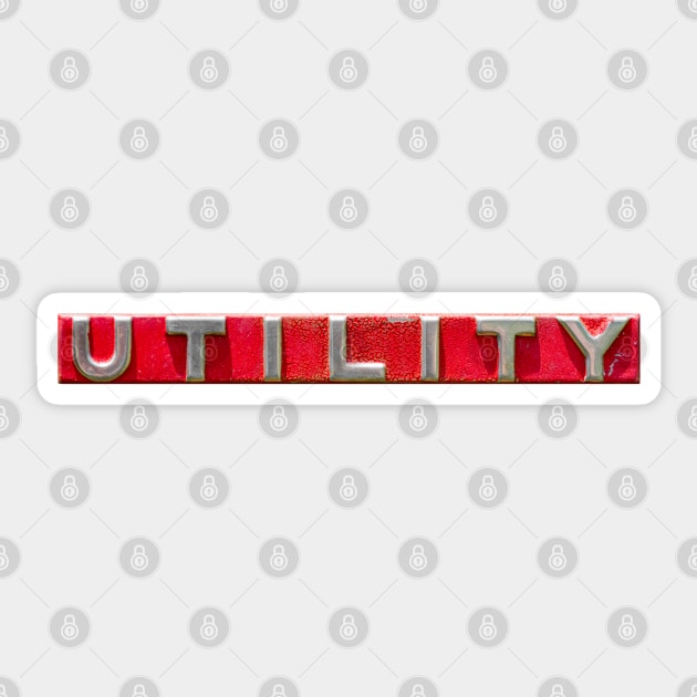 Utilitarian Sticker by Enzwell